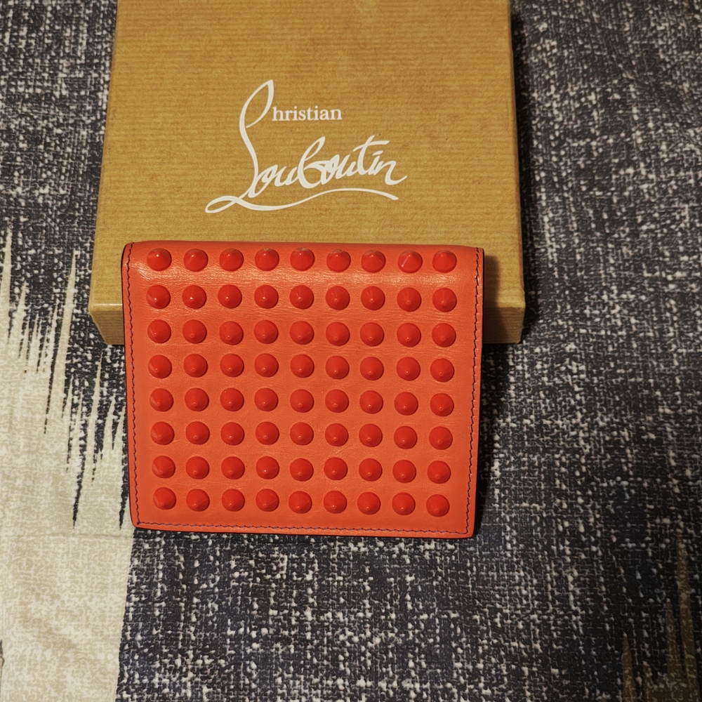 Christian Louboutin Red Studded Wallet